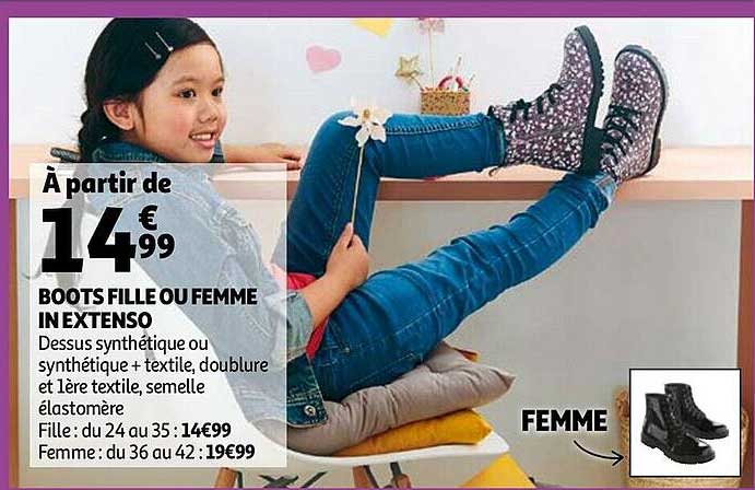 boots fille ou femme in extenso