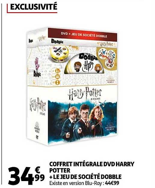 coffret intégrale dvd harry potter + le jeu de société dobble
