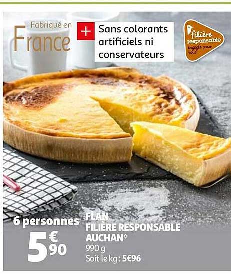 Flan Filière Responsable Auchan