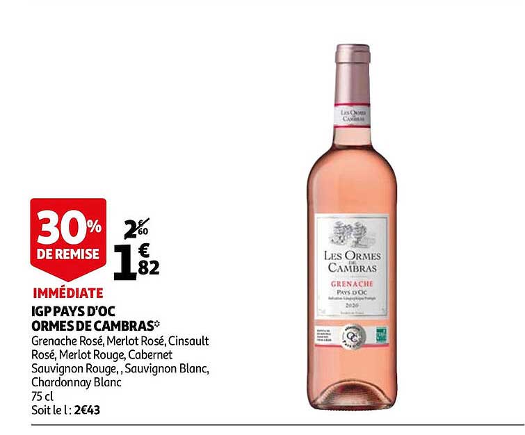 igp pays d'oc ormes de cambras