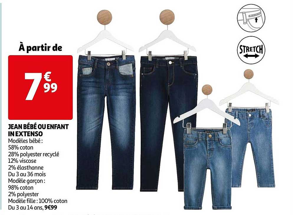 jean bébé ou enfant in extenso