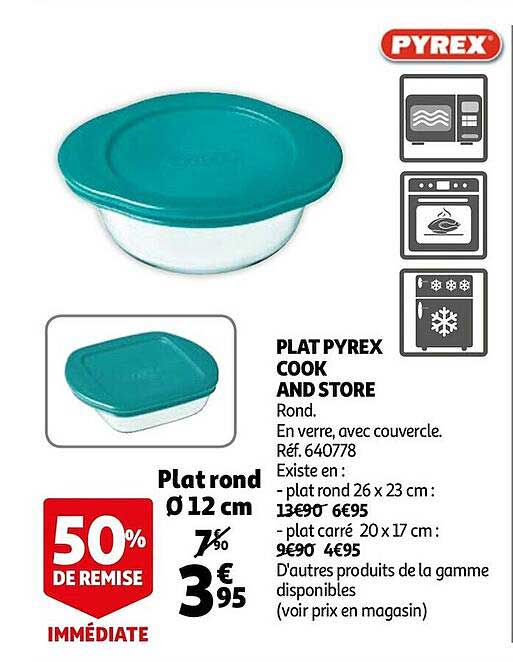 plat pyrex cook and store
