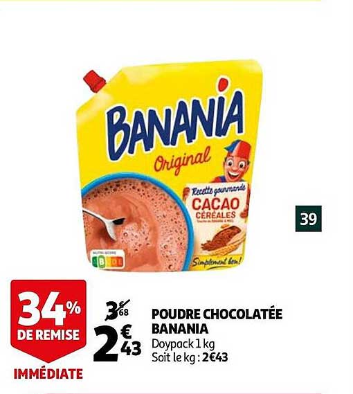 poudre chocolatée banania