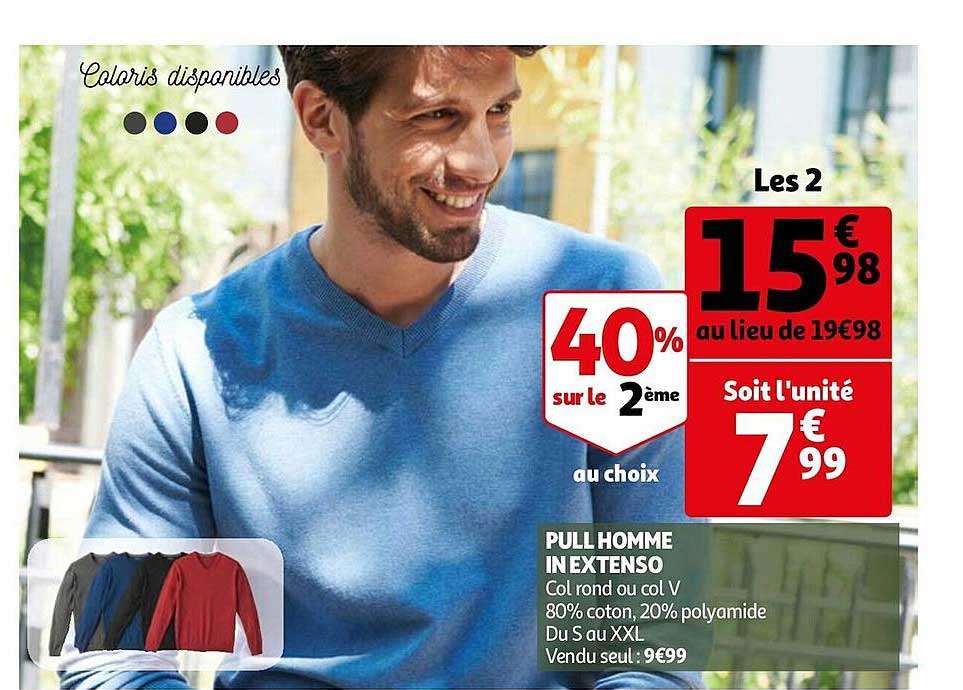 pull homme in extenso
