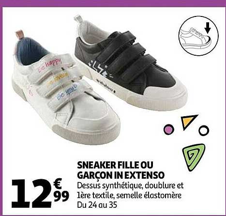 sneaker fille ou garçon in extenso