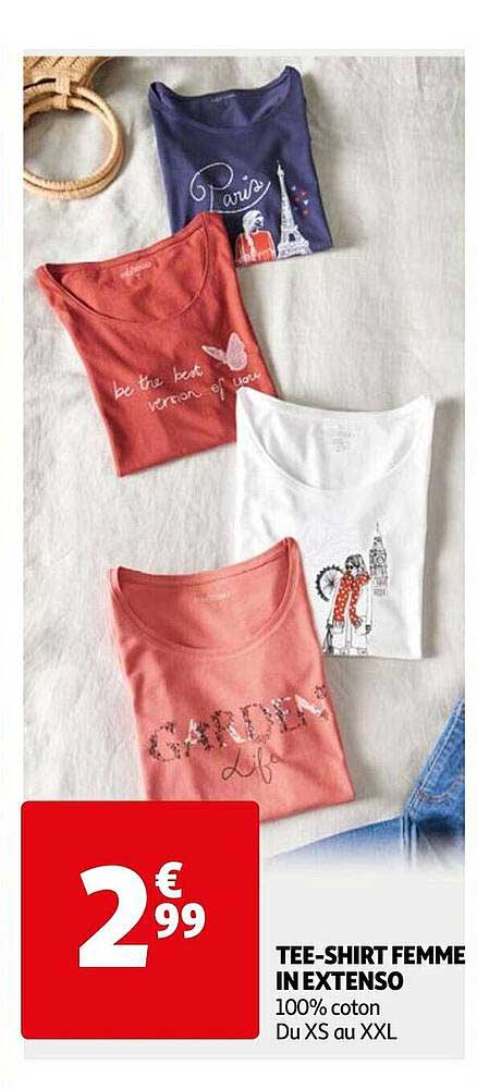 tee-shirt femme in extenso
