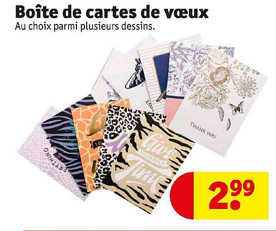 boîte de cartes de vœux