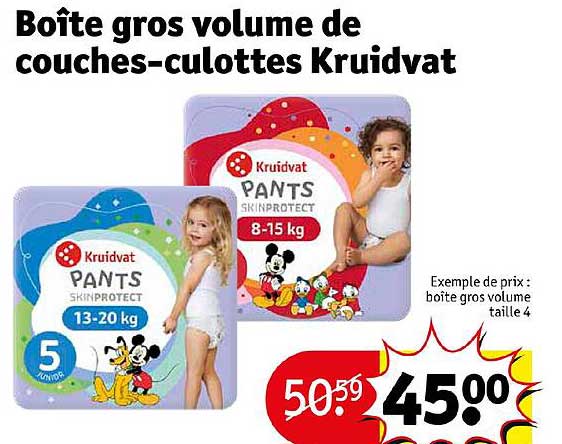 Boîte Gros Volume De Couches-culottes Kruidvat