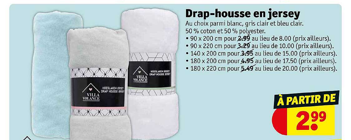 drap-housse en jersey