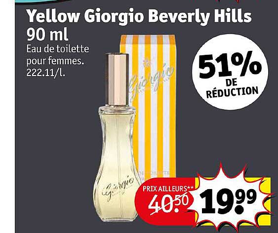 eau de toilette yellow giorgio beverly hills 90 ml