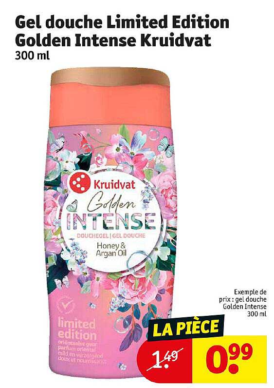 gel douche limited edition golden intense kruidvat