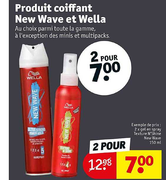 produit coiffant new wave et wella
