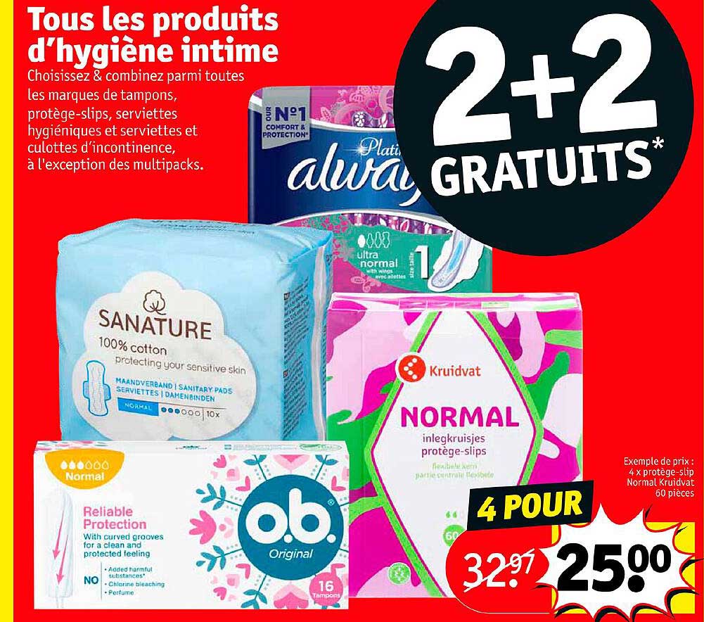 produits d'hygiène intime