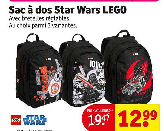 sac à dos star wars lego