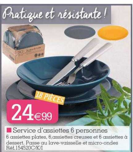 Service D'assiettes 6 Personnes