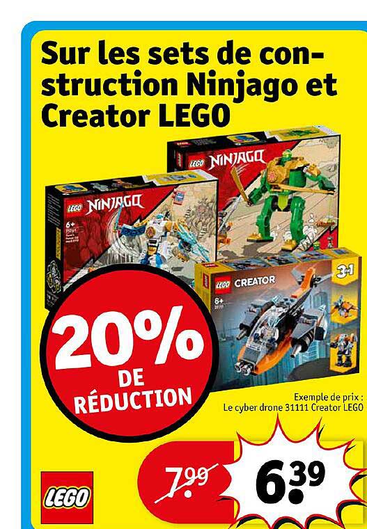 sets de construction ninjago et creator lego