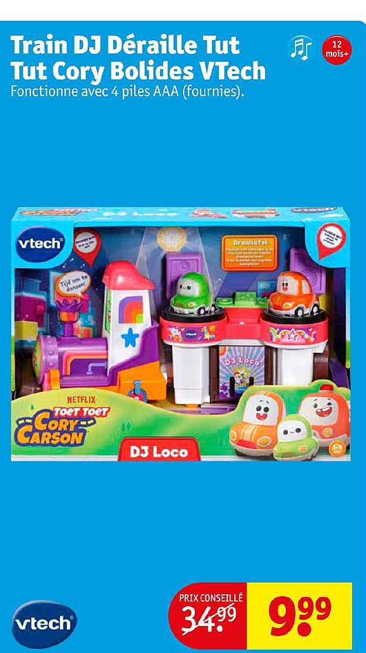 train dj déraille tut tut cory bolides vTech