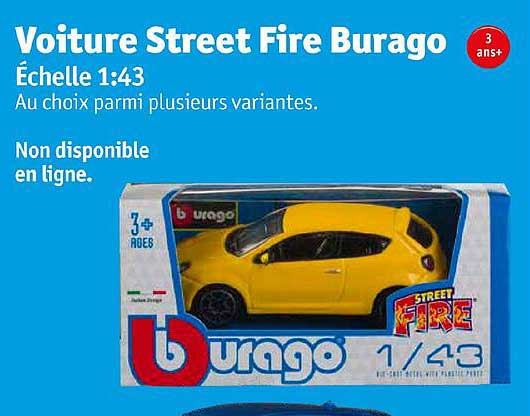 voiture street fire burago