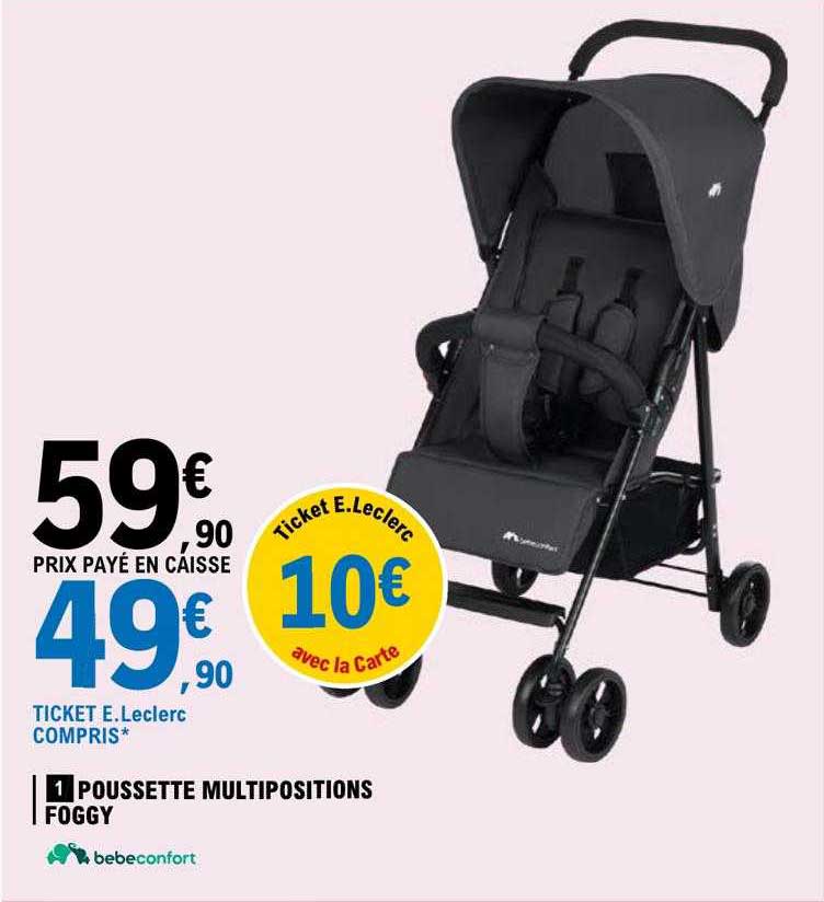 poussette multipositions foggy bébé confort