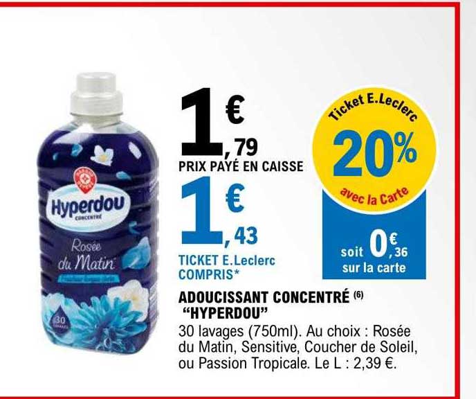 Adoucissant Concentré "hyperdou"