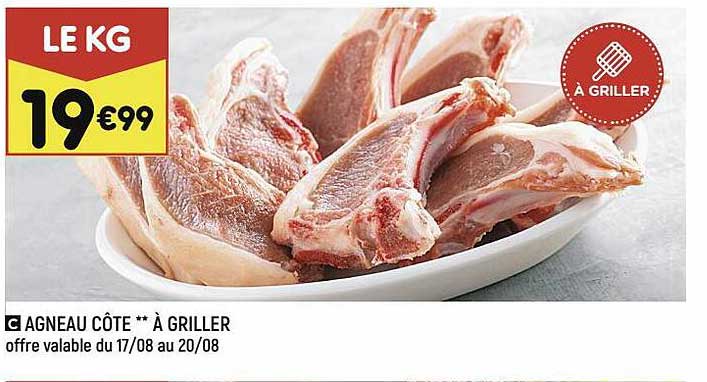 agneau côte**à griller