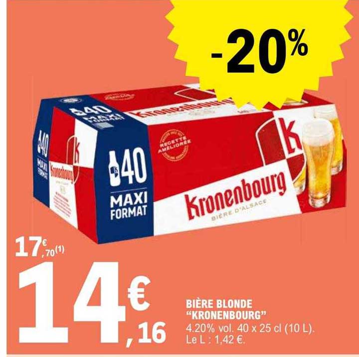 Bière Blonde "kronenbourg"