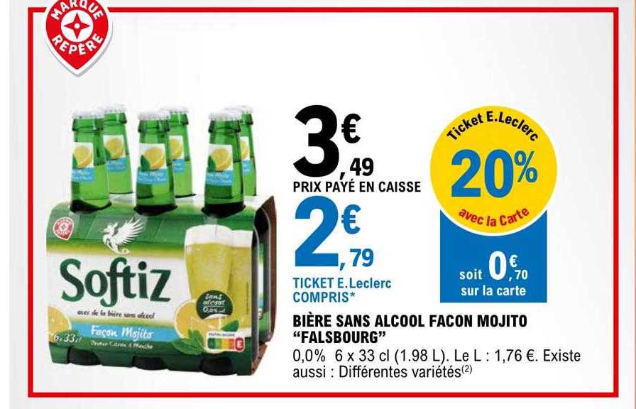 bière sans alcool façon mojito "falsbourg"