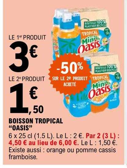 Boisson Tropical "oasis"