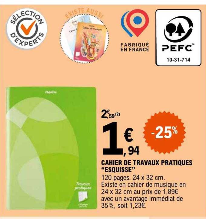 cahier de travaux pratiques "esquisse"