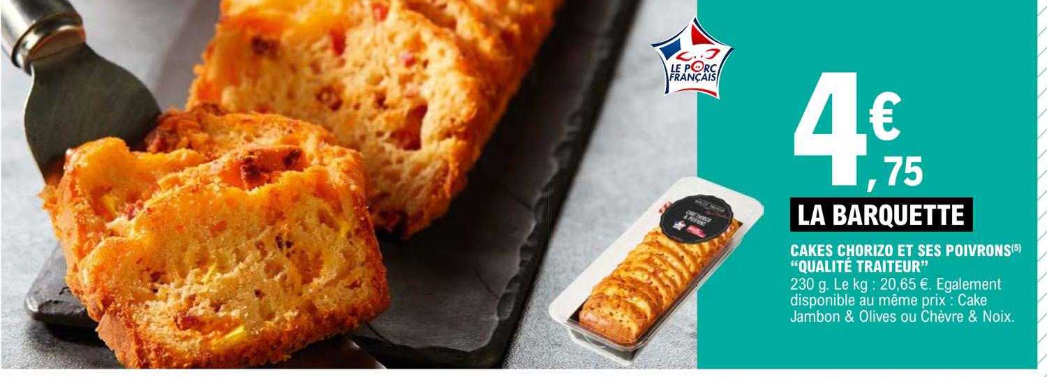 cakes chorizo et ses poivrons "qualité traiteur"