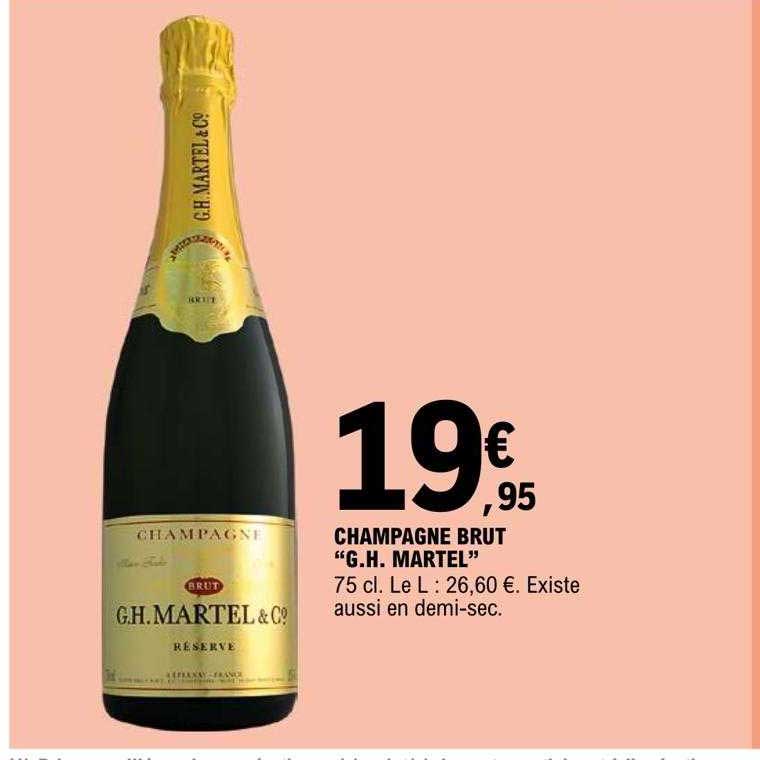 champagne brut "g.h. martel"
