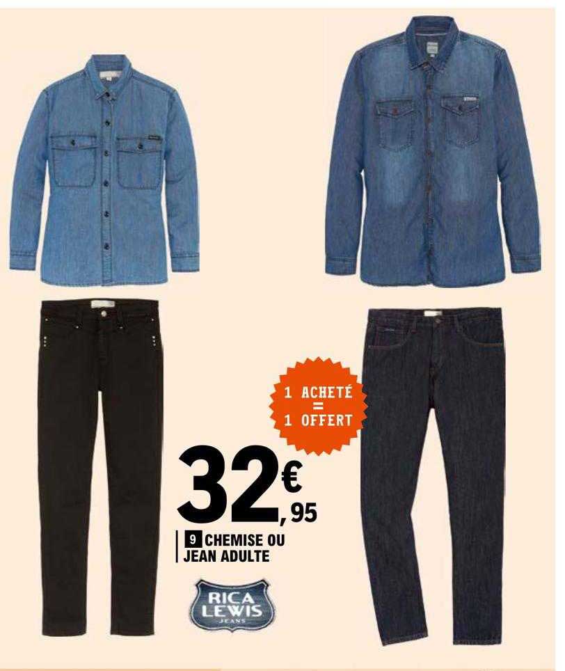chemise ou jean adulte rica lewis