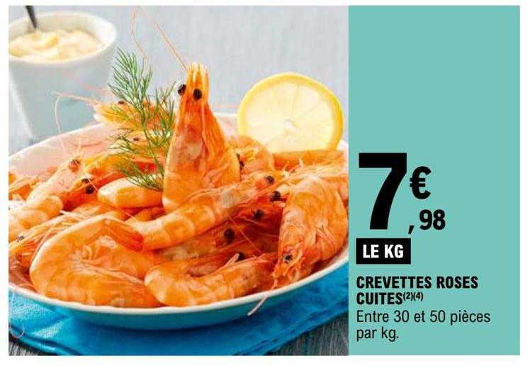 Crevettes Roses Cuites
