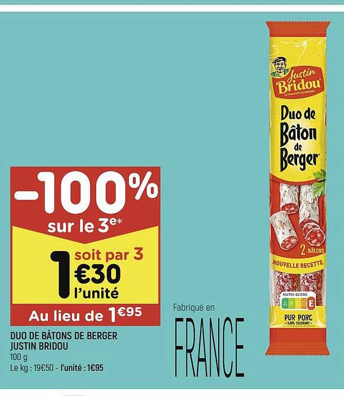 duo de bâtons de berger justin bridou