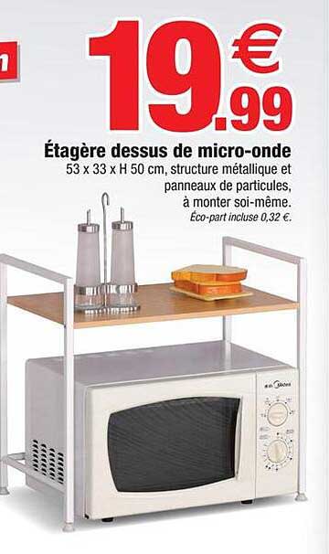 étagère dessus de micro-onde