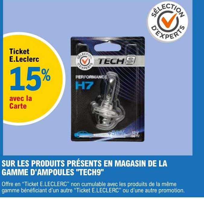 la gamme d'ampoules "tech9"