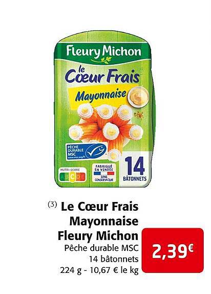 le cœur frais mayonnaise fleury michon