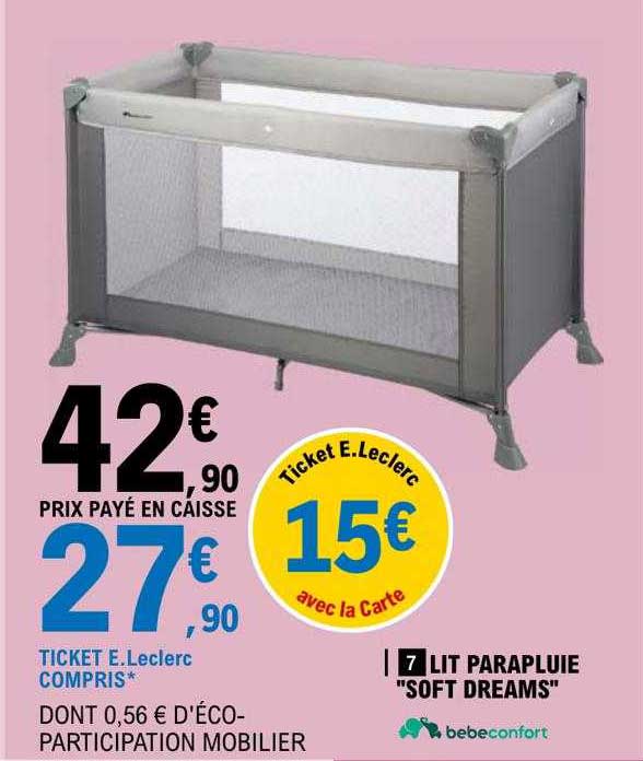 lit parapluie "soft dreams" bébé confort