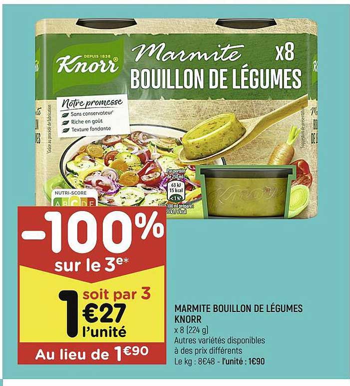 Marmite Bouillon De Légumes Knorr