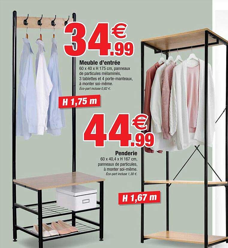 meuble d'entrée, penderie