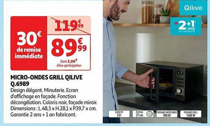 micro-ondes grill qilive q.6989
