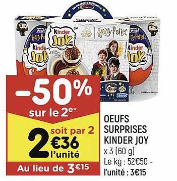 œufs surprises kinder joy