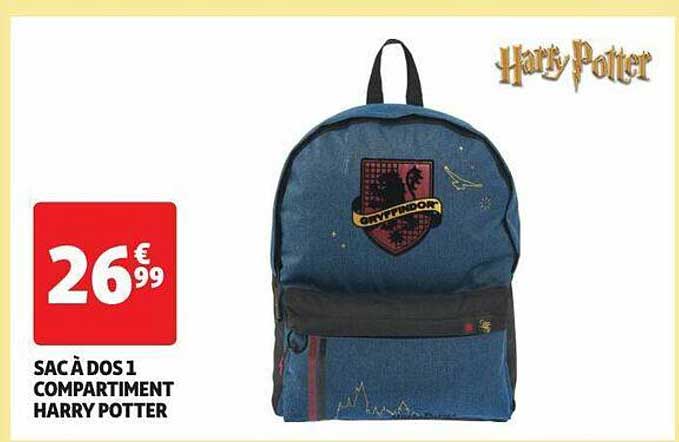 sac à dos 1 compartiment harry potter