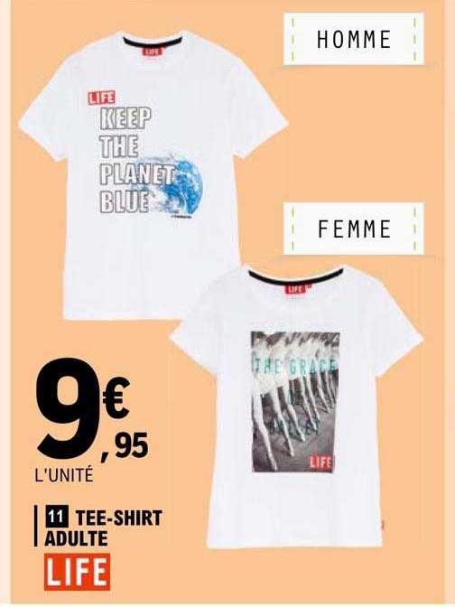tee-shirt adulte life