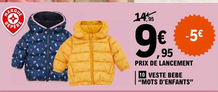 veste bébé "mots d'enfants"
