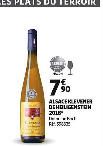 alsace klevener de heiligenstein 2018