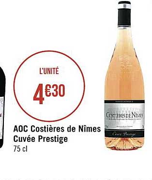 aoc costières de nîmes cuvée prestige