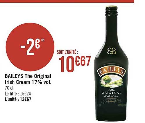 baileys the original irish cream 17% vol.
