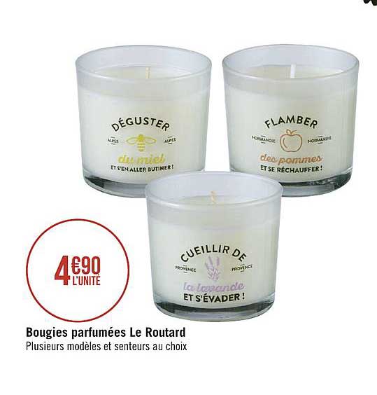 bougies parfumés le routard