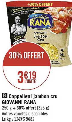 Cappelletti Jambon Cru Giovanni Rana